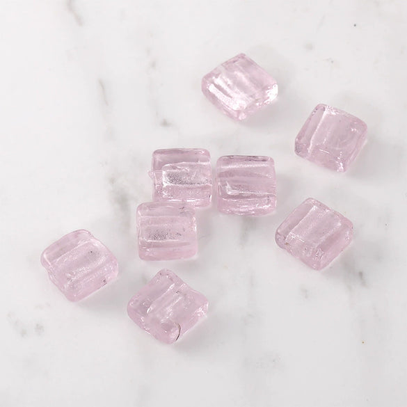Retro Glass And Glaze Square Straight Hole Beads For Diy Earrings Necklaces And Bracelets
