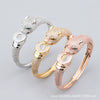 Retro Gold Plated Copper Leopard Bracelet And Ring Jewelry Set With Electroplated Animal Zodiac Design For Men And Women
