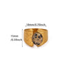 Retro Gold Plated Stainless Steel Stackable Ring With Wide Hammered Geometric Face And Natural Stone Accent For Women