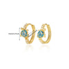 Retro Gold Plated Turtle Earrings Copper Animal Design Set With Diamonds Unisex