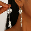 Retro Gothic Punk Figure Hand Mask Cross Dagger Earrings For Women Alloy Electroplated