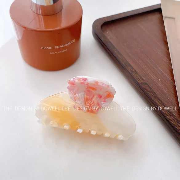 Retro Gradient Color Acetic Acid Sheets Handmade Hair Claws 1 Piece