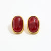 Retro Gradient Resin Gemstone Geometric Square Stud Earrings With Gold Plated Stainless Steel Posts