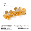 Retro Hairpin Stainless Steel Starfish Pattern Electroplated For Women