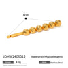 Retro Hairpin Stainless Steel Starfish Pattern Electroplated For Women