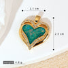Retro Halfembellished Love Heart Shape Copper Electroplated Pendant Necklace For Women