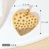 Retro Halfembellished Love Heart Shape Copper Electroplated Pendant Necklace For Women