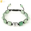 Retro Hand Woven Natural Crystal Bracelet With Tapered Tree Of Life Pendant Colorful Stone Bracelet For Women And Unisex