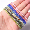 Retro Handmade Crystal Bead Stretch Bracelet With Geometric Design Unisex Fashion Jewelry