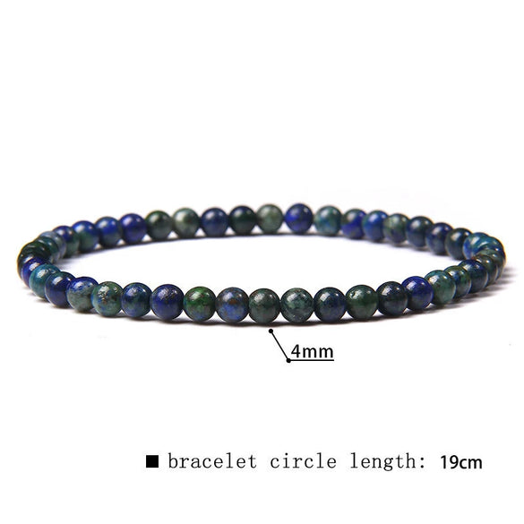 Retro Handmade Crystal Bead Stretch Bracelet With Geometric Design Unisex Fashion Jewelry