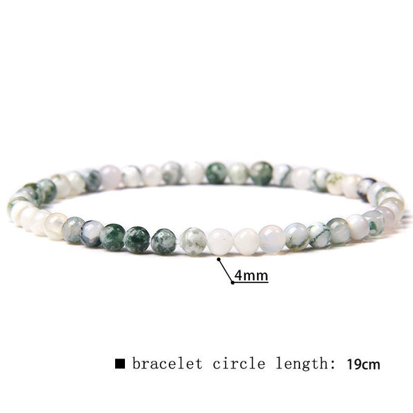 Retro Handmade Crystal Bead Stretch Bracelet With Geometric Design Unisex Fashion Jewelry