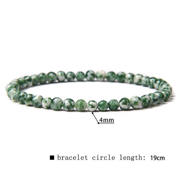 Retro Handmade Crystal Bead Stretch Bracelet With Geometric Design Unisex Fashion Jewelry
