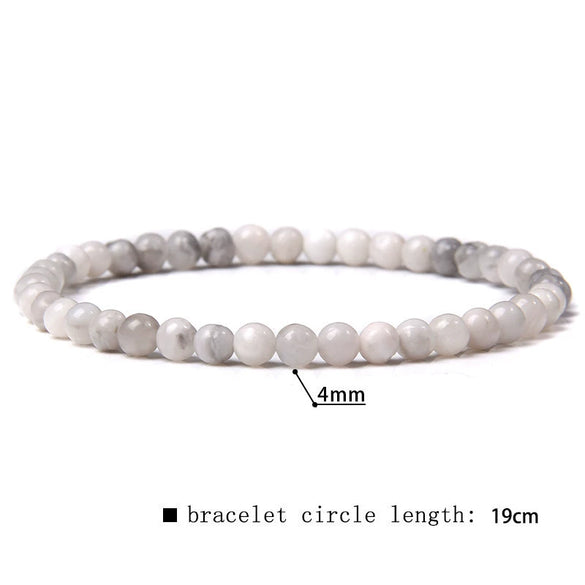 Retro Handmade Crystal Bead Stretch Bracelet With Geometric Design Unisex Fashion Jewelry