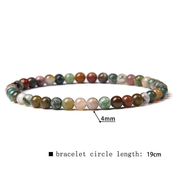 Retro Handmade Crystal Bead Stretch Bracelet With Geometric Design Unisex Fashion Jewelry