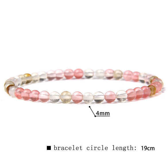 Retro Handmade Crystal Bead Stretch Bracelet With Geometric Design Unisex Fashion Jewelry
