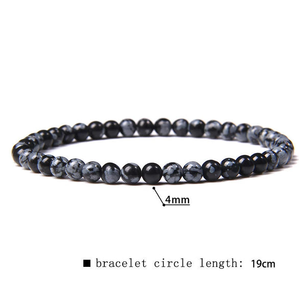 Retro Handmade Crystal Bead Stretch Bracelet With Geometric Design Unisex Fashion Jewelry