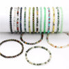 Retro Handmade Crystal Bead Stretch Bracelet With Geometric Design Unisex Fashion Jewelry