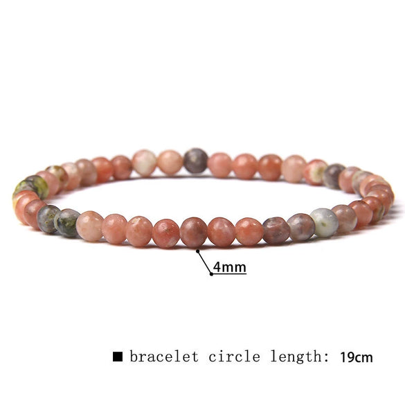 Retro Handmade Crystal Bead Stretch Bracelet With Geometric Design Unisex Fashion Jewelry