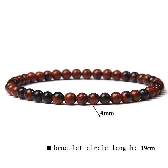 Retro Handmade Crystal Bead Stretch Bracelet With Geometric Design Unisex Fashion Jewelry