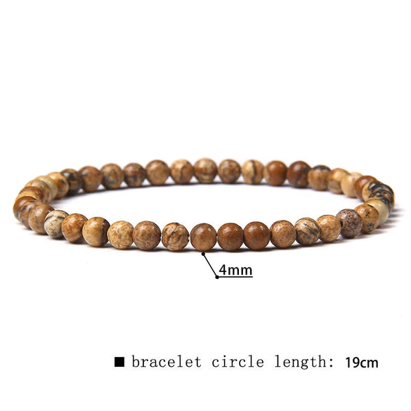 Retro Handmade Crystal Bead Stretch Bracelet With Geometric Design Unisex Fashion Jewelry