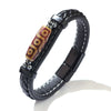 Retro Handwoven Alloy Leather Bracelet Unisex Electroplated