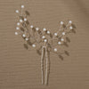 Retro Handwoven Pearl Flower Bridal Hairpin Simple Floral Hair Accessory For Women Portrait Photography Headwear