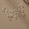 Retro Handwoven Pearl Flower Bridal Hairpin Simple Floral Hair Accessory For Women Portrait Photography Headwear