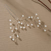 Retro Handwoven Pearl Flower Bridal Hairpin Simple Floral Hair Accessory For Women Portrait Photography Headwear