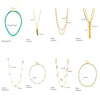 Retro High Grade Sense Chain Tassel Stainless Steel Pearl Beaded Oil Drop Pendant Necklace With Electroplating Treatment