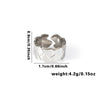 Retro High Grade Titanium Steel Niche Chain Hollow Flower Heart Shaped Love Ring With Electroplating Multi Layer Unisex Ring