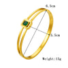Retro Highend Square Metal Titanium Steel Electroplated Bracelet