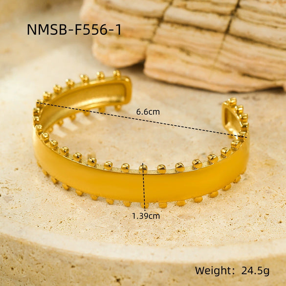 Retro Highgrade Stainless Steel And Titanium Steel Electroplating Bracelet Jewelry