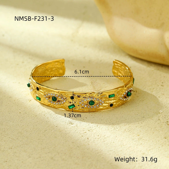 Retro Highgrade Stainless Steel And Titanium Steel Electroplating Bracelet Jewelry