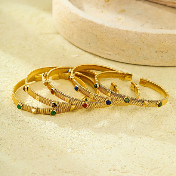 Retro Highgrade Stainless Steel And Titanium Steel Electroplating Bracelet Jewelry