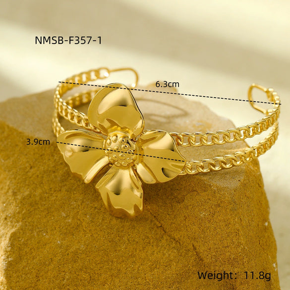Retro Highgrade Stainless Steel And Titanium Steel Electroplating Bracelet Jewelry