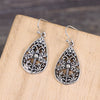 Retro Hollow Dragonfly Drop Shape Alloy Electroplated Women's Earrings