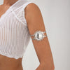 Retro Hollow Sunflower Iron Bracelet For Women With Electroplating
