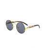 Retro Jaguar Pc Round Frame Full Frame Men'S Sunglasses