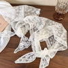 Retro Lace Silk Women's Triangle Headscarf With Floral And Plaid Pattern