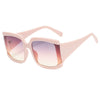 Retro Large Frame Square Women's And Men's Sunglasses Plastic Frame Resin Lens