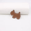 Retro Leather Phone Case Accessories With Puppy Design And Electroplating Treatment