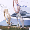 Retro Leopard Full Rhinestone Double Ended Bracelet Ring Set Electroplated Copper Fashion Hand Jewelry For Women