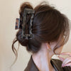 Retro Leopard Print Acrylic Handmade Female Hair Clip Shark Clip Hair Accessories Wholesale