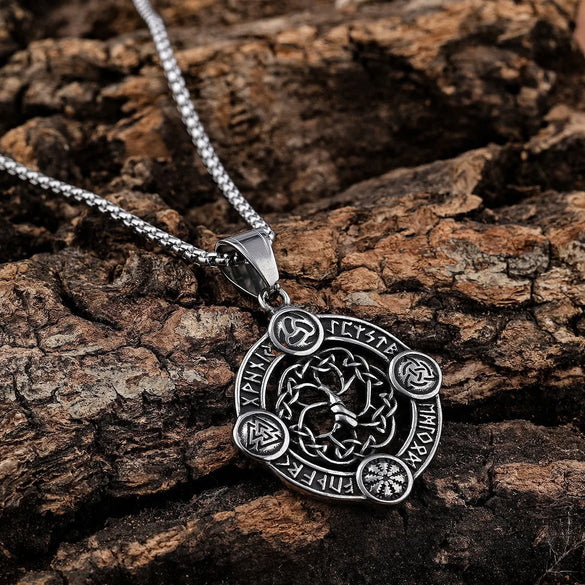 Retro Letter Tree 304 Stainless Steel Polishing Hollow Out Men'S