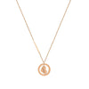 Retro Lucky Chain Heart Necklace 316L Stainless Steel 18K Gold Plated Women's