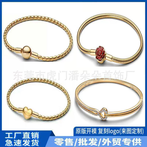 Retro Luxury Silverplated Copper Open Cuff Bracelet For Women Electroplated Fashion Jewelry Gift