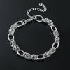 Retro Metal Circle Titanium Steel Bracelet Unisex Geometric Electroplating Design