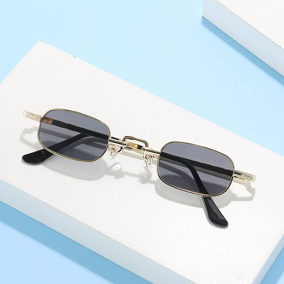 Retro Metal Small Square Sunglasses For Men And Women Personality Street Style Fashion Eyewear