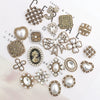 Retro Mobile Phone Case And Shoes Accessories Alloy Electroplating Pearl