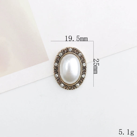 Retro Mobile Phone Case And Shoes Accessories Alloy Electroplating Pearl